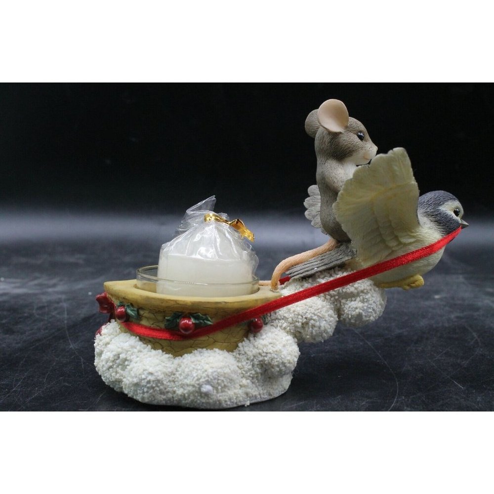 Charming Tails Fitz and Floyd "Silent Night Votive Holder" Item 93/453